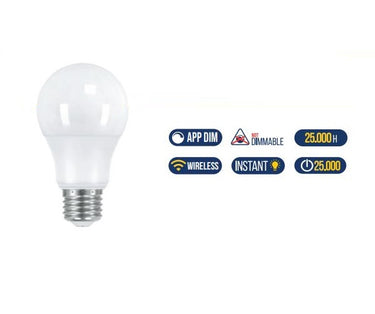 A60 WiFi 806lm 9,0W E27 WW Shot Lampadine e moduli led